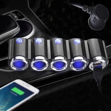РАЗДЕЛИТЕЛЬ ПРИКУРИВАТЕЛЯ АВТОМОБИЛЬНЫЙ РАСПРЕДЕЛИТЕЛЬ 4x 120 Вт 12/24 В USB