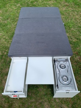 Camper BOX Zabudowa kempingowa TURYSTYCZNA do busa WOOD CAMP TRIP WHITE