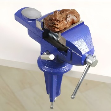 ПОВОРОТНЫЕ ТИСЦЫ 360 ДЛЯ ЗАМКОВ, ЧУГУН, ТВЕРДЫЙ СТОЛ, МАЛЕНЬКИЙ, С НАКОВАНЬВОЙ