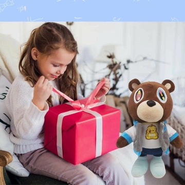 МЕДВЕДЬ-МАСКОТ 25 СМ РОЖДЕСТВЕНСКИЙ ПОДАРОК ​​KANYE DROPOUT BEAR PLUSH