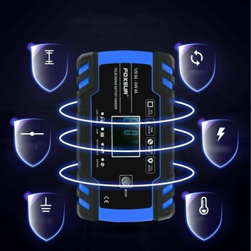 ЗАРЯДНОЕ УСТРОЙСТВО FOXSUR ВЫПРЯМИТЕЛЬ АККУМУЛЯТОРА 24В 12В 8А МОЩНОСТЬ