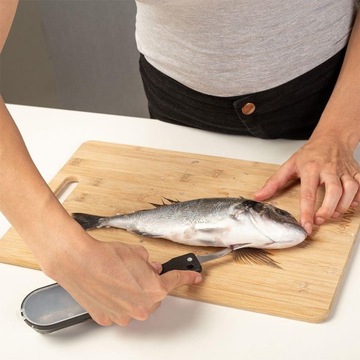 Скребок для рыбы, овощечистка, овощечистка, чистка, контейнер, нож