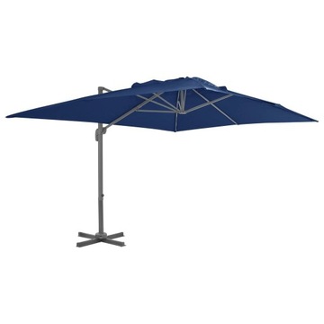 Parasol ogrodowy alu 4x3 m błękit lazur