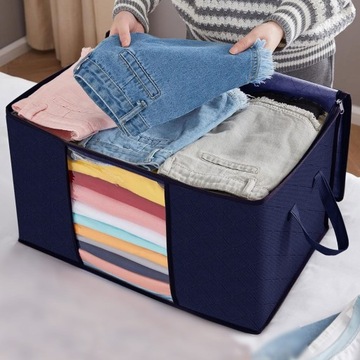 4x организатор, покрывающая сумка для хранения одежды для постельных принадлежностей премиум -класса 4x84L