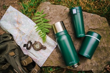 ТУРИСТИЧЕСКИЙ ТЕРМОС ФУОРИ ЗЕЛЕНЫЙ 1Л VIALLI DESIGN