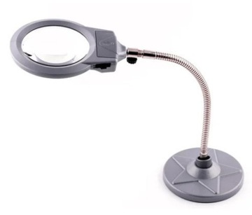 Lupa stołowa z podświetleniem LED