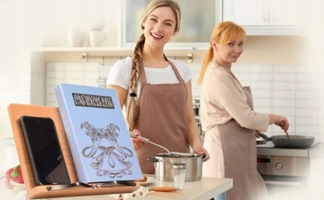 STOJAK PODSTAWKA NA KSIĄŻKĘ PODPÓRKA POD TABLET DREWNIANA XXL + GRAWER