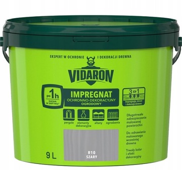 VIDARON IMPREGNAT OGRODOWY R10 SZARY 0,7L