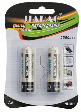 BATERIA R6 5500mAh PALUSZKI AKUMULATORKI AA 2SZT