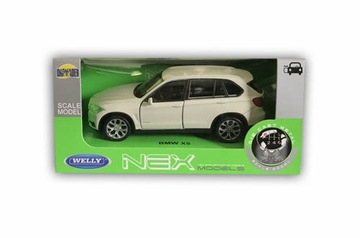 BMW X5 BIAŁY METALOWY MODEL 1:34 WELLY