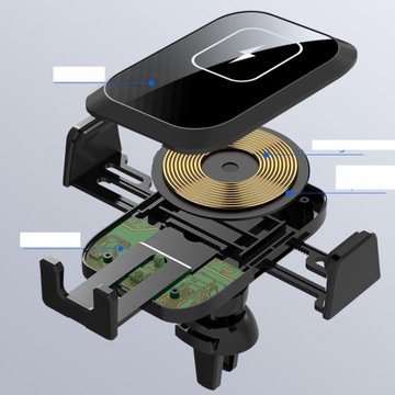 ДЕРЖАТЕЛЬ ДЛЯ ТЕЛЕФОНА ИНДУКТИВНОЕ ЗАРЯДНОЕ УСТРОЙСТВО 15 Вт QC3.0