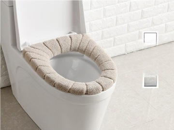 ТЕПЛАЯ КРЫШКА НА УНИТАЗ, БЕЖЕВАЯ, ОБЫЧНАЯ МОЮЩАЯСЯ