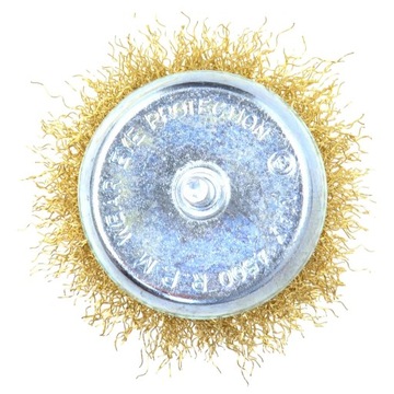 ЛАТУННАЯ ПЕРЕДНЯЯ ПРОВОЛОЧНАЯ ЩЕТКА 75 мм ДЛЯ СВЕРЛ С ХВОСТОВИКОМ М6 ЛАТУНЬ