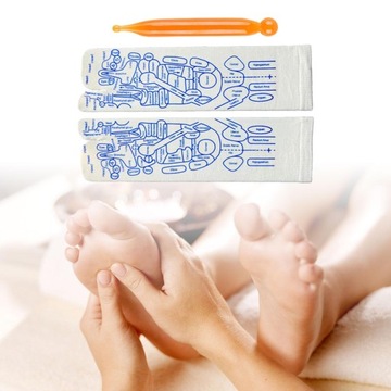 Skarpety do masażu stóp Pomocnicze skarpetki do masażu z zaznaczonymi strefami