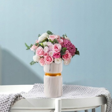 Современная мраморная керамическая ваза для цветов в