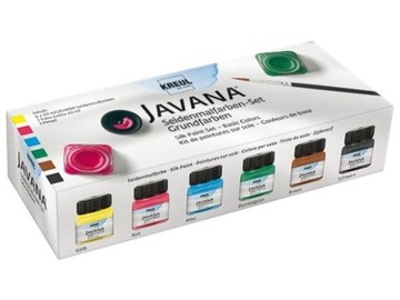 Zestaw farb do jedwabiu Javana Kreul 6x20ml Kontur