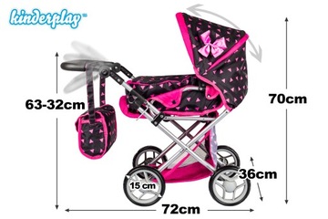 КОЛЯСКА ДЛЯ КУКОЛ KINDERPLAY КОЛЯСКА DEEP