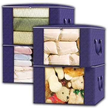 СУМКИ-ОРГАНИЗАТОРЫ ДЛЯ ХРАНЕНИЯ ОДЕЖДЫ ОДЕЯЛЬНЫЕ ОДЕЯЛА НАБОР ИЗ 4 ШТ.