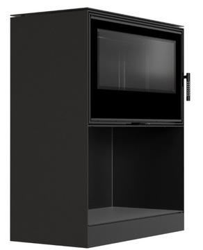 Piec KOMINEK KARI 95 BLACK 14 kW W ZABUDOWIE WNĘKA DOMYKANIE EKOPROJEKT