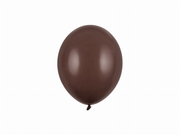 Balony brązowe 12cm, Pastel Cocoa Brown