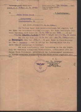 14005. Kattowitz. 5 x Versorgungsamt 1940/41 + 1