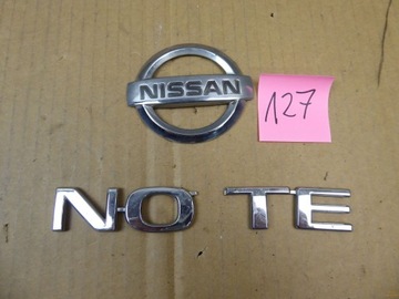 LOGO ZNAKY ZNAK KRYT ZADNÍ NISSAN NOTE