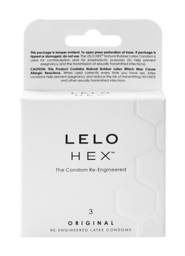 Prezerwatywy LELO HEX Original Twój LOVE STYLE x3