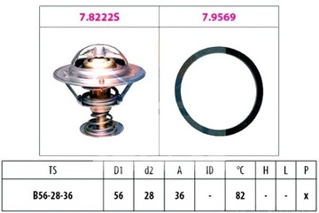 FACET 7.8222 TERMOSTAT KAPALINA CHLADÍCÍ