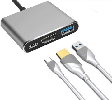 Переходник USB-C USB 3.1 на HDMI/USB 3.0/USB-C 4K