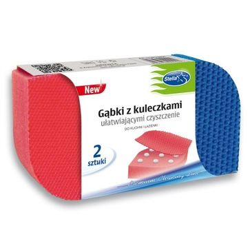 Gąbki z kuleczkami 2 szt Stella
