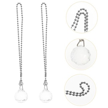 Потолочный вентилятор Декоративная цепочка Crystal 2 шт.