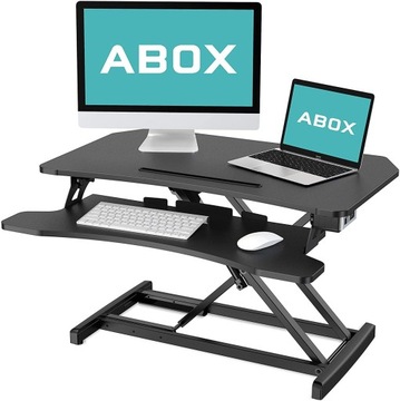 BIURKO ELEKTRYCZNIE REGULOWANE STOJAK NA LAPTOPA ABOX