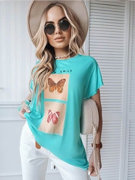 БЛУЗКА ЖЕНСКАЯ Свободная, летняя туника с короткими рукавами