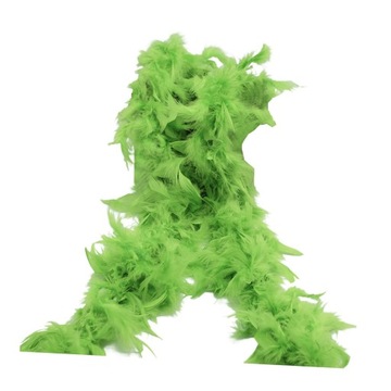 Party Carnival Scarf, Feather Scarf, Feather Boa, Feathers light green