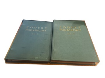 Kodeks podatkowy Tom 1-2 1938 Jerzy Opyda