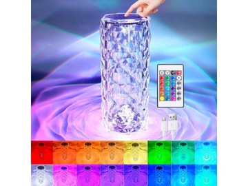 СВЕТОДИОДНАЯ ХРУСТАЛЬНАЯ ЛАМПА DIAMOND ROSE TOUCH