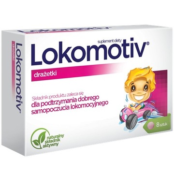 Lokomotiv Drażetki 8 szt NUDNOŚCI W PODRÓŻY