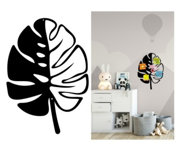 TABLICA MAGNETYCZNA LIŚĆ MONSTERA TABLICA METALOWA NA PAMIĄTKI Z PODRÓŻY HQ