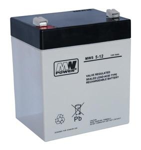 Akumulator MWS 5-12 AGM 12V 5AH bezobsługowy