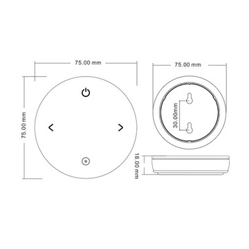 Пульт дистанционного управления для светодиодного контроллера RGB/RGBW с регулируемой яркостью, 1 зона, RF, 2,4 ГГц, серия SD