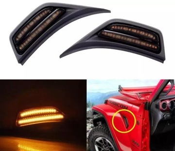 Kierunkowskazy w błotniki Jeep Wrangler JL