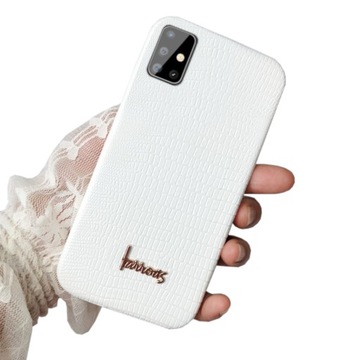 ETUI SKÓRA WĘŻA DO SAMSUNG A71 CASE + SZKŁO
