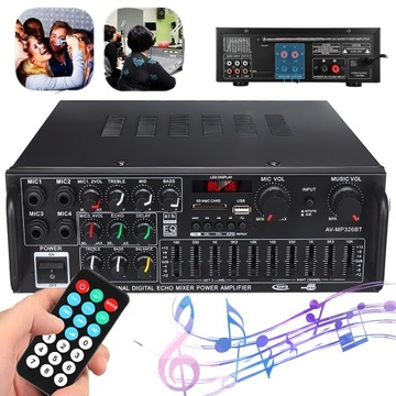 AV-MP326BT Усилитель мощностью 2000 Вт с Bluetooth 5.0 и микрофонными входами