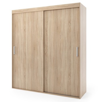 Szafa przesuwna dwudrzwiowa - MALAGA 170 x 205 cm, 18 mm