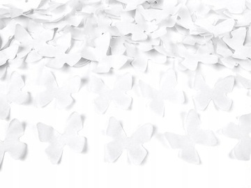 Трубки для съемки бабочек Fantastic Confetti White Butterfly Wedding 60см
