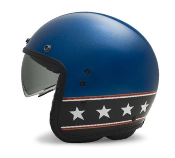 ШЛЕМ HARLEY DAVIDSON 3/4 SUPERNOVA BLUE M