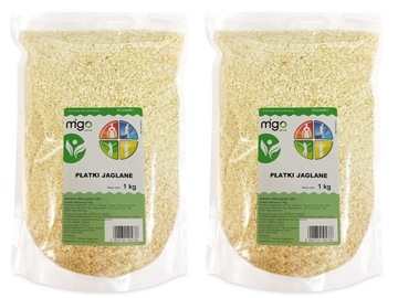 ZESTAW x2 PŁATKI JAGLANE , JAGLANKA Z PROSA 1Kg