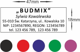 Штамп компании COLOP C30-6 линий ЛАСТИК + ДИЗАЙН |