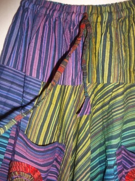 Spodnie alladynki haremki indyjskie bawełna uni uniseks