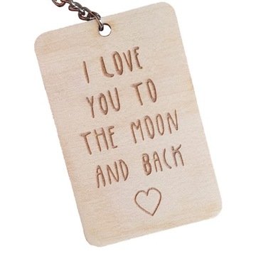 Brelok - I love you to the moon and back